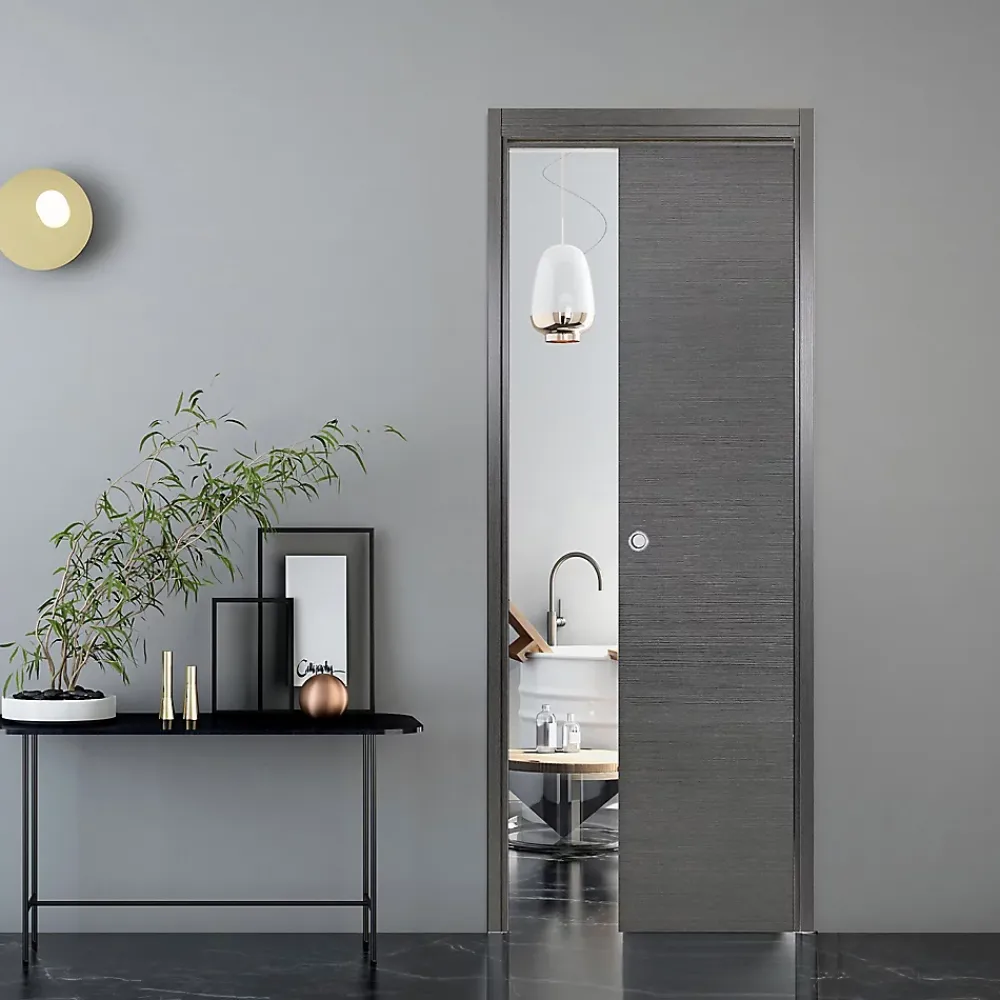 Porte Coulissante<Porte coulissante Summa grise H.204 x l.73 cm