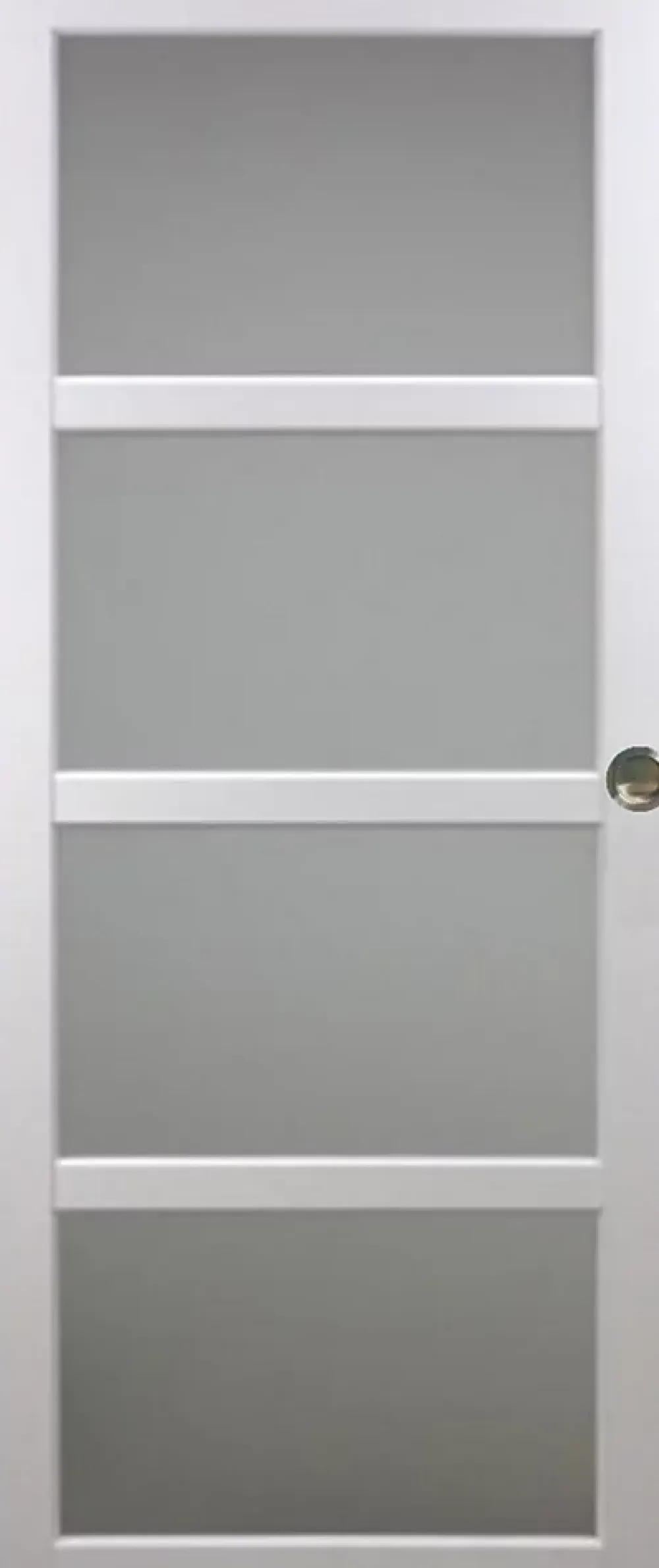 Gd Menuiseries Porte Coulissante<Porte Coulissante Tana Blanc Vitrée H204 X L83, Rail Alu, Coquilles