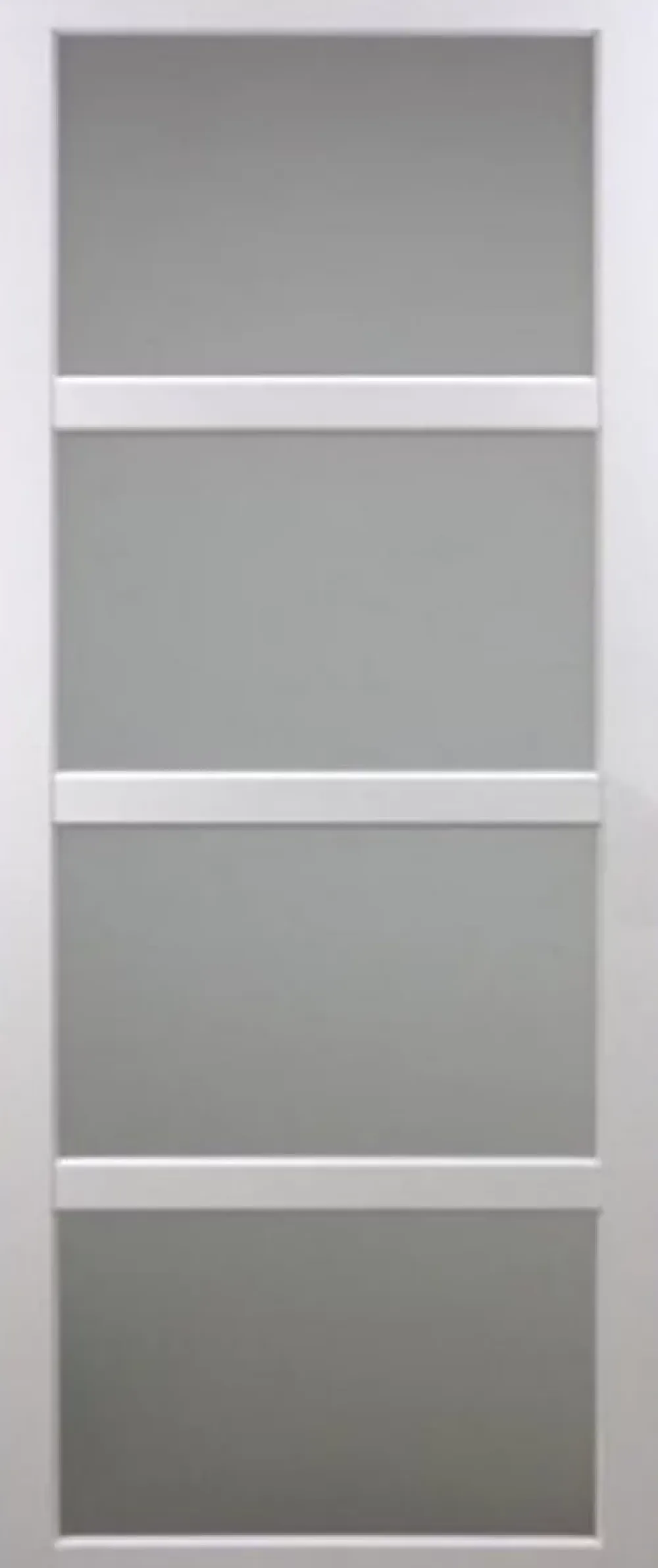 Gd Menuiseries Porte Coulissante Tana Blanc Vitrée H204 X L93- Porte Coulissante