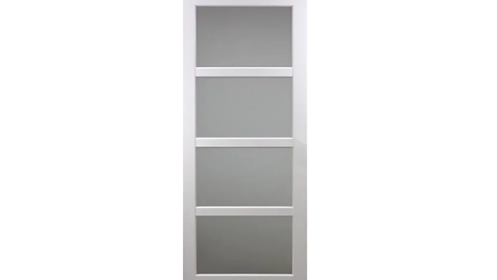 Gd Menuiseries Porte Coulissante<Porte Coulissante Tana Blanc Vitrée H204 X L63