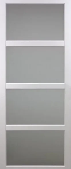 Gd Menuiseries Porte Coulissante<Porte Coulissante Tana Blanc Vitrée H204 X L63, Rail Roulettes