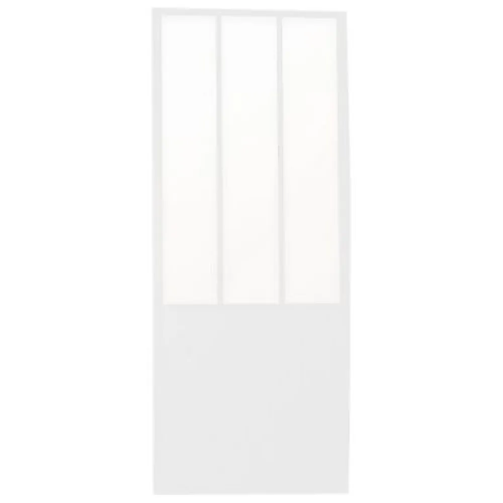 Porte Coulissante<Porte coulissante vitrée esprit atelier blanc H.204 x l.73 cm