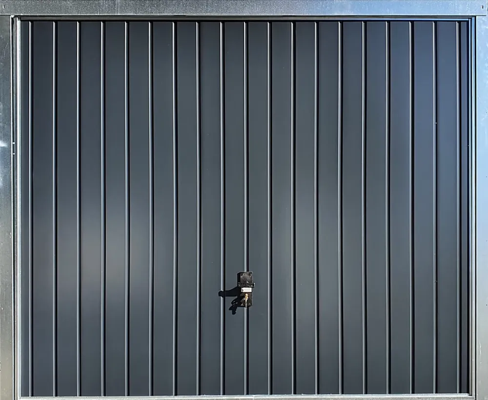 Spadone Porte de garage basculante grise l.250 x H.200 cm x Ep.20 mm- Porte De Garage Basculante