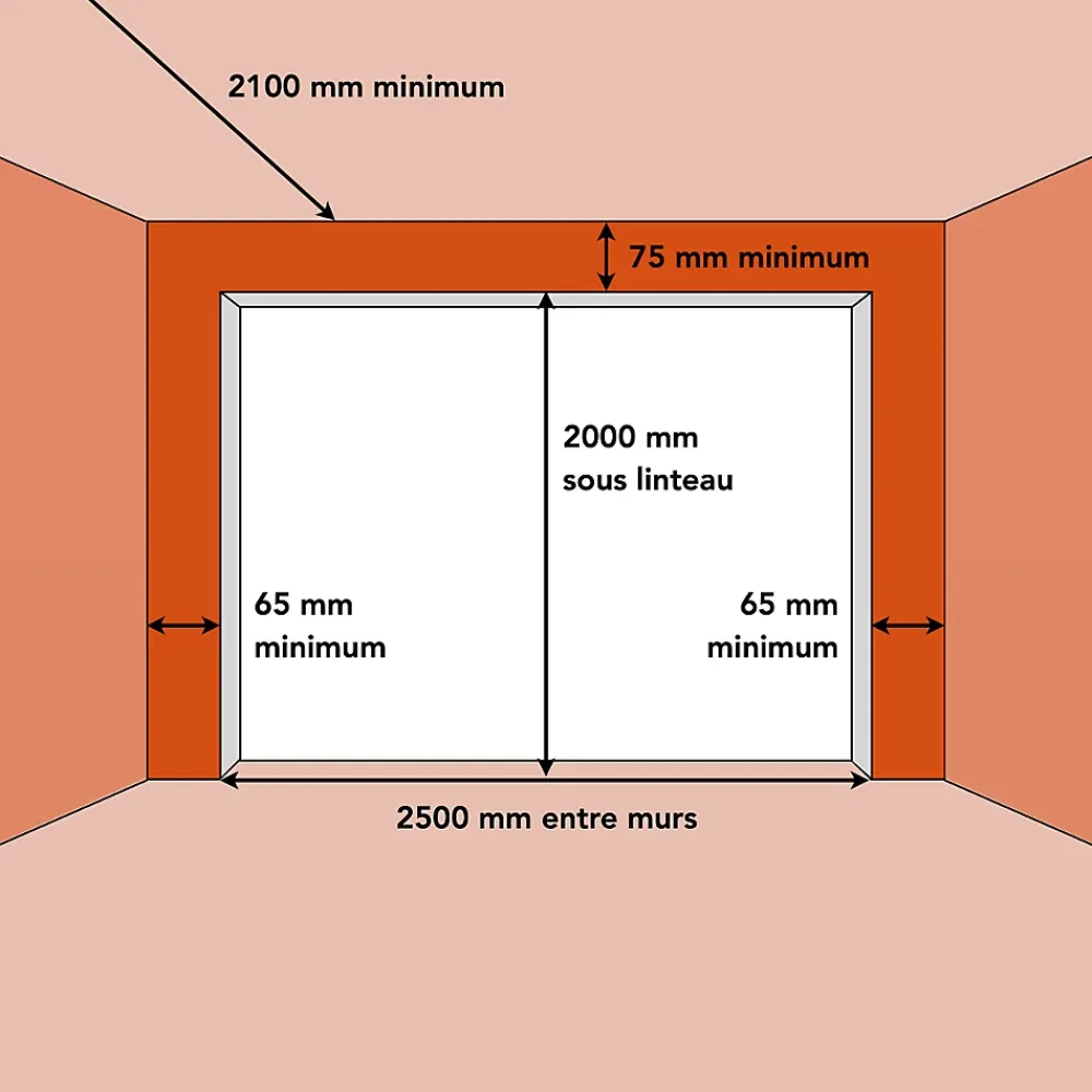 Spadone Porte de garage basculante grise l.250 x H.200 cm x Ep.20 mm- Porte De Garage Basculante