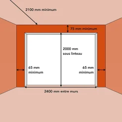 Spadone Porte De Garage Basculante<Porte de garage basculante grise l.240 x H.200 cm x Ep.20 mm