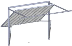 Spadone Porte De Garage Basculante<Porte de garage basculante grise l.240 x H.200 cm x Ep.20 mm