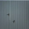 Spadone Porte de garage basculante grise avec portillon l.240 x H.200 cm x Ep.20 mm- Porte De Garage Basculante