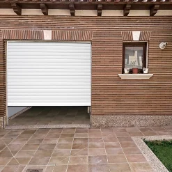 GoodHome Porte de garage enroulable alu blanche RAL 9003 240 x h.200 cm- Porte De Garage Enroulable