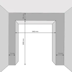 GoodHome Porte de garage enroulable alu blanche RAL 9003 240 x h.200 cm- Porte De Garage Enroulable