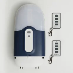 PROTECTA Porte de garage enroulable motorisée aluminium Agathe gris - L.240 x h.200 cm (pré-montée)- Porte De Garage Enroulable