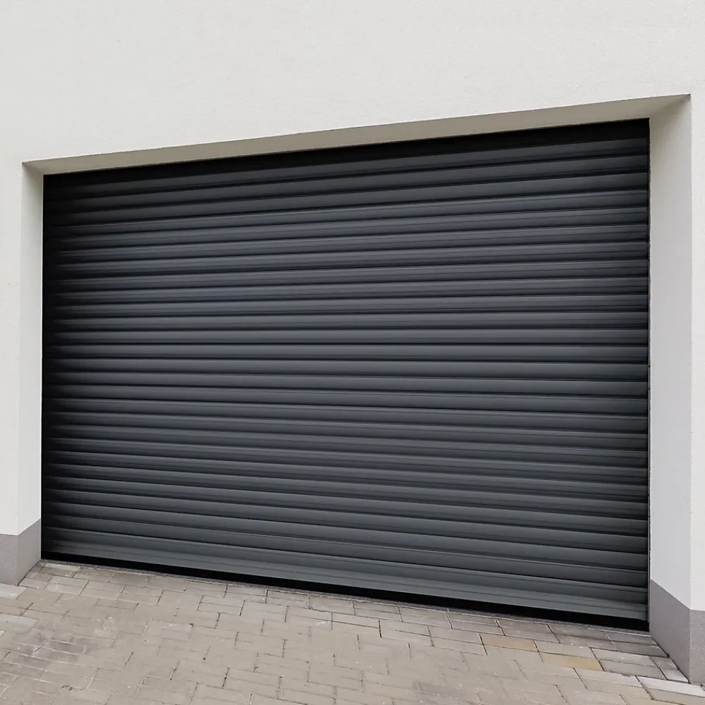 Protecta Porte De Garage Enroulable<Porte de garage motorisée enroulable aluminium Ambre gris H.200 x L.300 cm