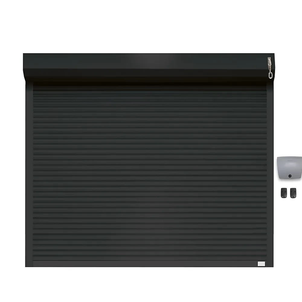 Protecta Porte De Garage Enroulable<Porte de garage motorisée enroulable aluminium Ambre gris H.200 x L.300 cm