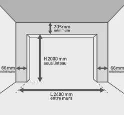 Protecta Porte de garage motorisée enroulable aluminium Ambre gris H.200 x L.253,2 cm avec hublots- Porte De Garage Enroulable