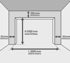 Protecta Porte De Garage Enroulable<Porte de garage motorisée enroulable aluminium Ambre gris H.200 x L.300 cm avec hublots