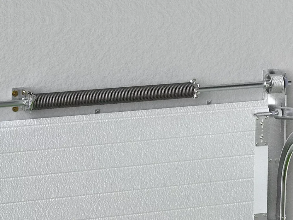 Vente-unique Porte De Garage Sectionnelle<Porte de garage sectionnelle à cassette blanc avec fenêtres motorisée L254 x H218 cm - CAOPAS