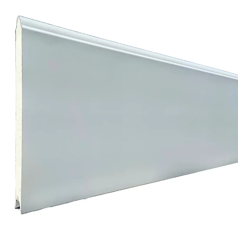 Spadone Porte de garage sectionnelle blanche motorisée l.300 x H.212,5 cm x Ep.40 mm, Polygrain- Porte De Garage Sectionnelle