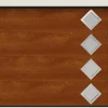 Rentside Porte de Garage Sectionnelle Motorisée 300x300 CASTRIE - Imitation Bois Mat (Wood Flat)- Porte De Garage Sectionnelle