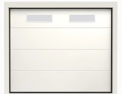 Rentside Porte de Garage Sectionnelle Motorisée 300x300 ANKARA - Blanc lisse- Porte De Garage Sectionnelle