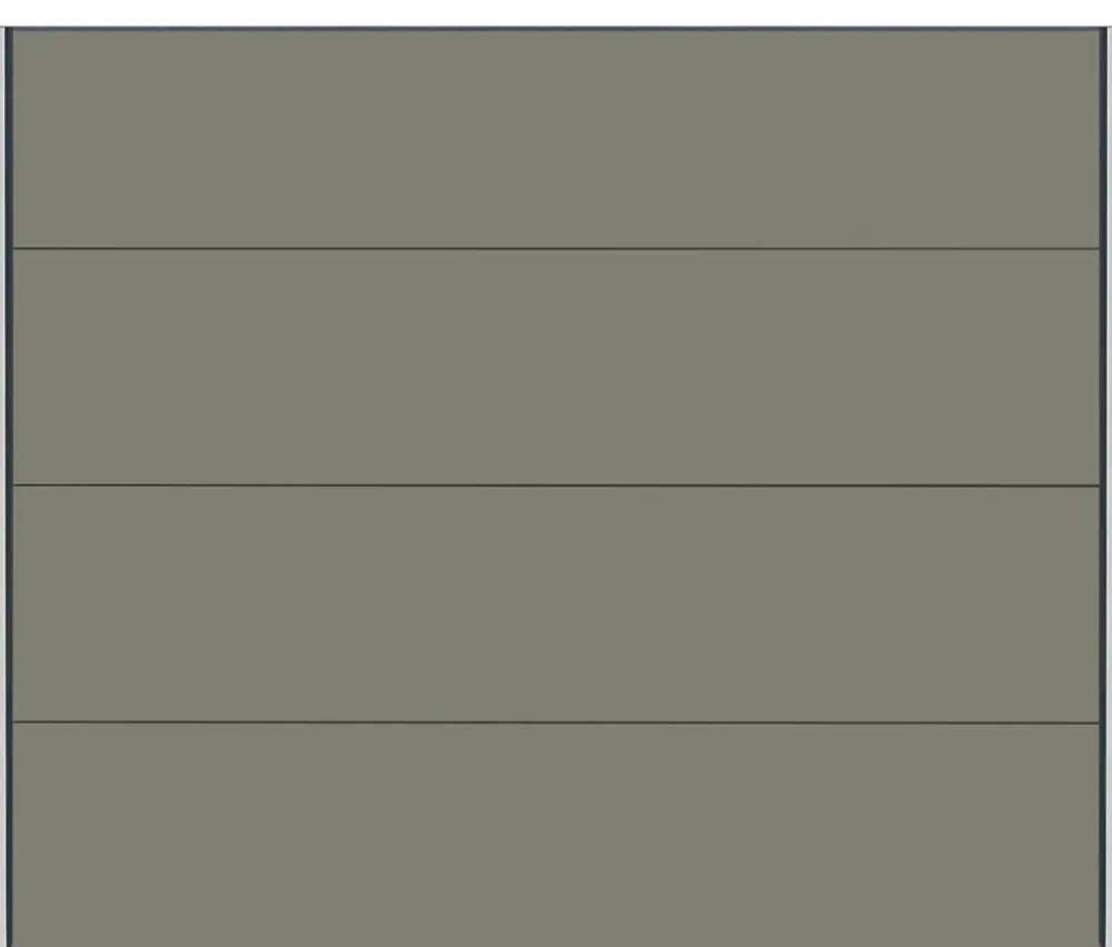 Spadone Porte de garage sectionnelle Gris Quartz 7039 motorisée l.240 x H.200 cm x Ep.40 mm Polygrain- Porte De Garage Sectionnelle