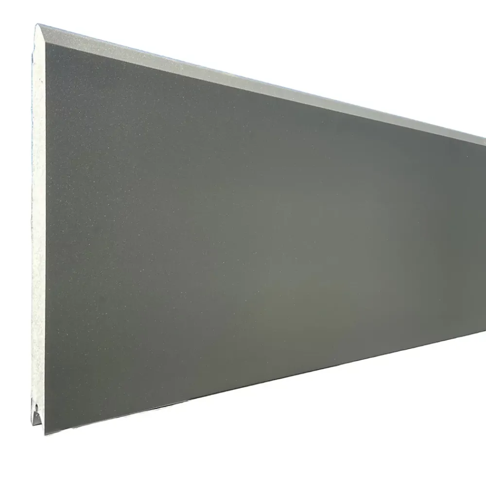 Spadone Porte de garage sectionnelle Gris Quartz 7039 motorisée l.240 x H.200 cm x Ep.40 mm Polygrain- Porte De Garage Sectionnelle