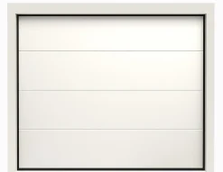 Rentside Porte de Garage Sectionnelle Motorisée 300x300 CASTRIE - Gris sablé- Porte De Garage Sectionnelle