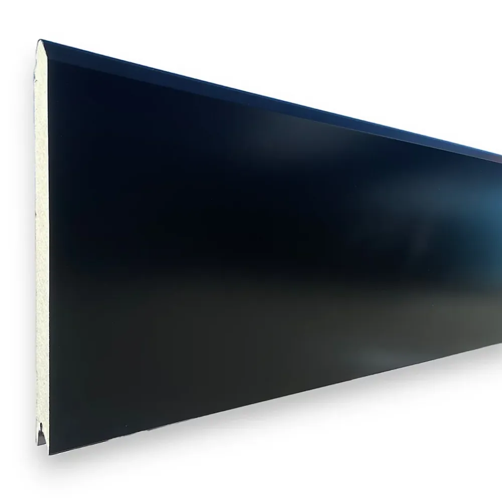 Spadone Porte de garage sectionnelle motorisée Noir 9005 l.240 x H.200 cm x Ep.40 mm- Porte De Garage Sectionnelle