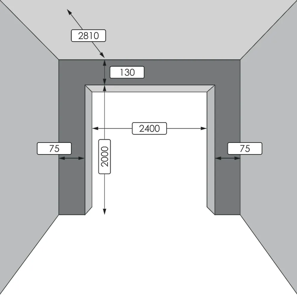 GoodHome Porte de garage sectionnelle acier gris RAL 7016 - L.240 x h.200 cm - motorisée (en kit)- Porte De Garage Sectionnelle
