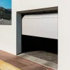 GoodHome Porte De Garage Sectionnelle<Porte de garage sectionnelle acier blanc RAL 9010 - L.240 x h.200 cm - motorisée (en kit)