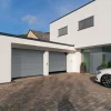Hormann Porte de garage sectionnelle acier Planar gris aluminium RAL 9007 Matt Deluxe - l.250 x h.200 cm - motorisée- Porte De Garage Sectionnelle