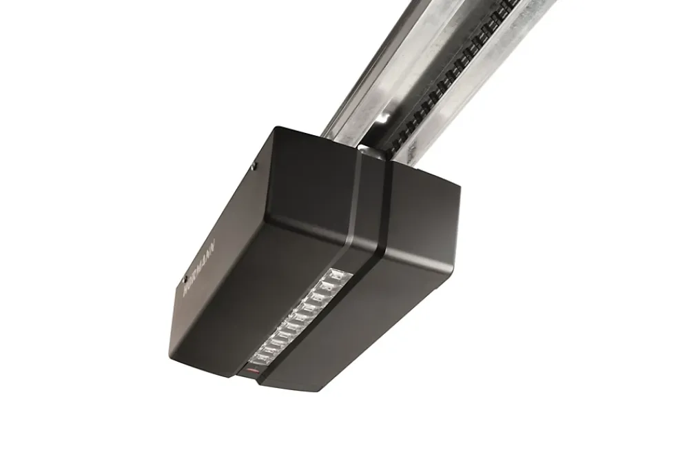 Hormann Porte De Garage Sectionnelle<Porte de garage sectionnelle acier SandGrain gris anthracite RAL 7016 - l.250 x h.200 cm - motorisée