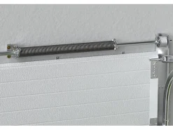 Somfy Porte De Garage Sectionnelle<Porte de garage sectionnelle effet rainuré anthracite avec moteur L254 x H218 cm - NORIA