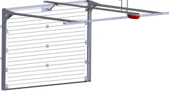 Spadone Porte De Garage Sectionnelle<Porte de garage sectionnelle grise motorisée l.300 x H.212,5 cm x Ep.40 mm, Polygrain