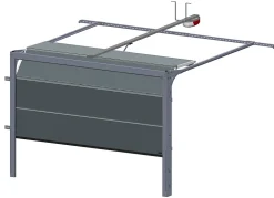 Spadone Porte De Garage Sectionnelle<Porte de garage sectionnelle grise motorisée l.300 x H.212,5 cm x Ep.40 mm, Polygrain