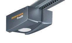 Hormann Porte de garage sectionnelle acier EcoStar gris anthracite RAL 7016 Matt Deluxe - l.237,5 x h.200 cm - motorisée- Porte De Garage Sectionnelle