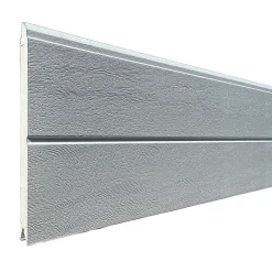 Spadone Porte de garage sectionnelle motorisée Blanc Woodgrain l.300 x H.300 cm x Ep.40 mm- Porte De Garage Sectionnelle