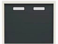 Rentside Porte de Garage Sectionnelle Motorisée 300x300 ANKARA -Gris sablé- Porte De Garage Sectionnelle
