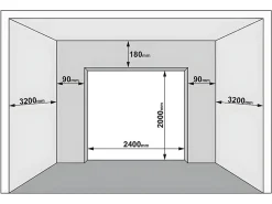 Somfy Porte De Garage Sectionnelle<Porte de garage sectionnelle à cassette blanc avec fenêtres avec moteur L254 x H218 cm - CAOPAS