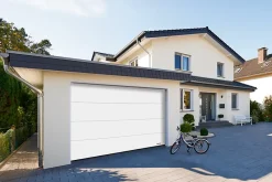 Hormann Porte de garage sectionnelle acier EcoStar blanc RAL 9016 Matt Deluxe - l.237,5 x h.200 cm - motorisée- Porte De Garage Sectionnelle