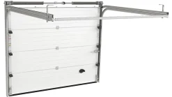 Rentside Porte de Garage Sectionnelle Motorisée 240x200 LIMA - Gris lisse- Porte De Garage Sectionnelle