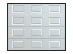 Somfy Porte De Garage Sectionnelle<Porte de garage sectionnelle à cassette blanc avec moteur L254 x H218 cm - CAOPAS