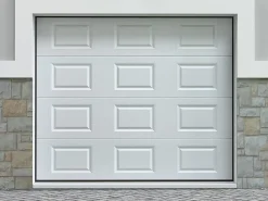 Somfy Porte De Garage Sectionnelle<Porte de garage sectionnelle à cassette blanc avec moteur L254 x H218 cm - CAOPAS