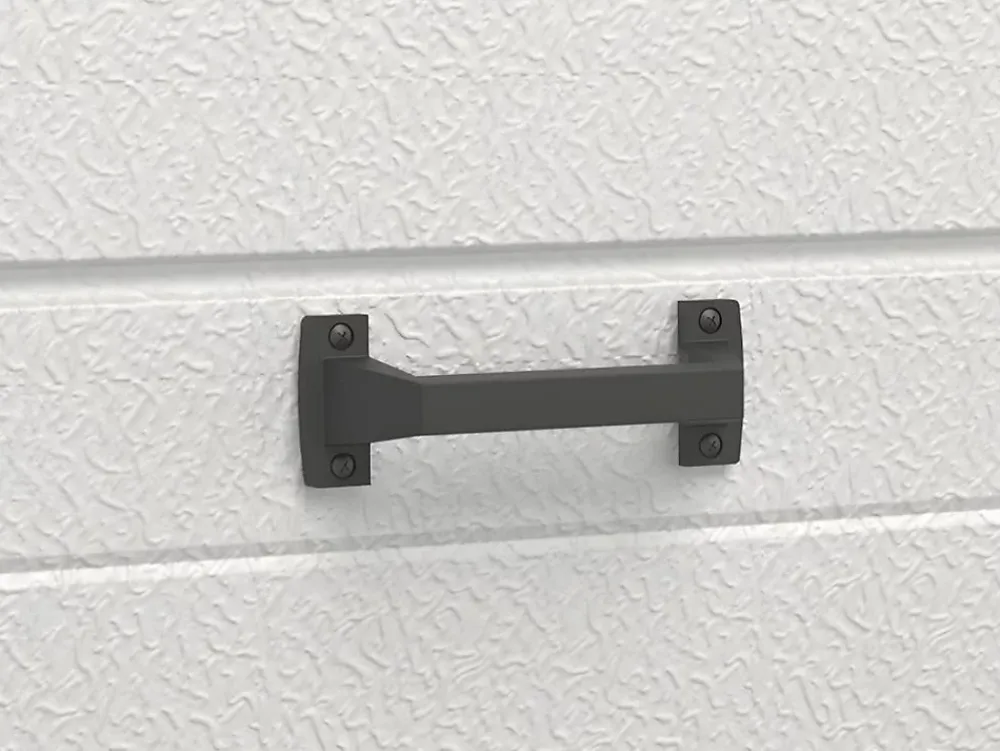 Somfy Porte De Garage Sectionnelle<Porte de garage sectionnelle effet rainuré blanc avec moteur L254 x H218 cm - NORIA