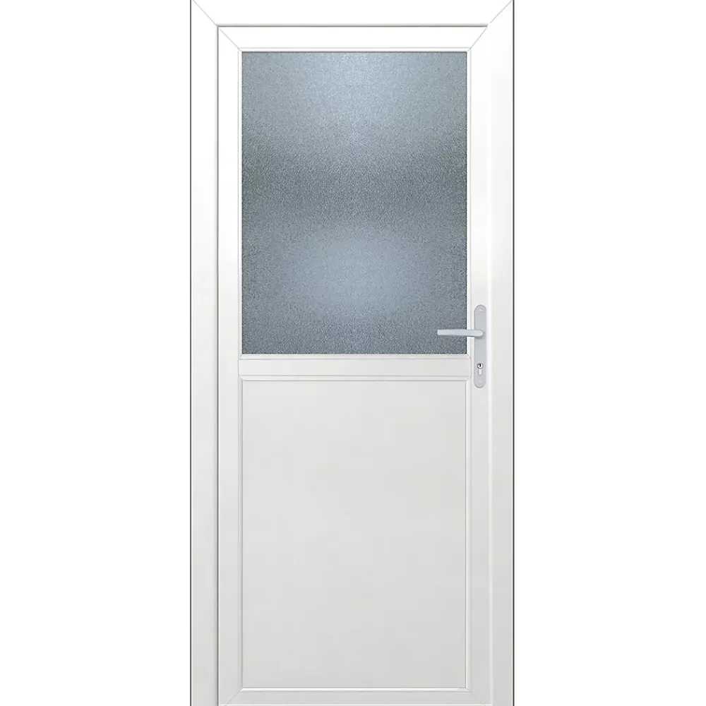 Porte De Service<Porte de service 1/2 vitrée PVC 80 x h.205 cm poussant gauche