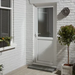 Porte De Service<Porte de service 1/2 vitrée PVC 90 x h.205 cm poussant droit