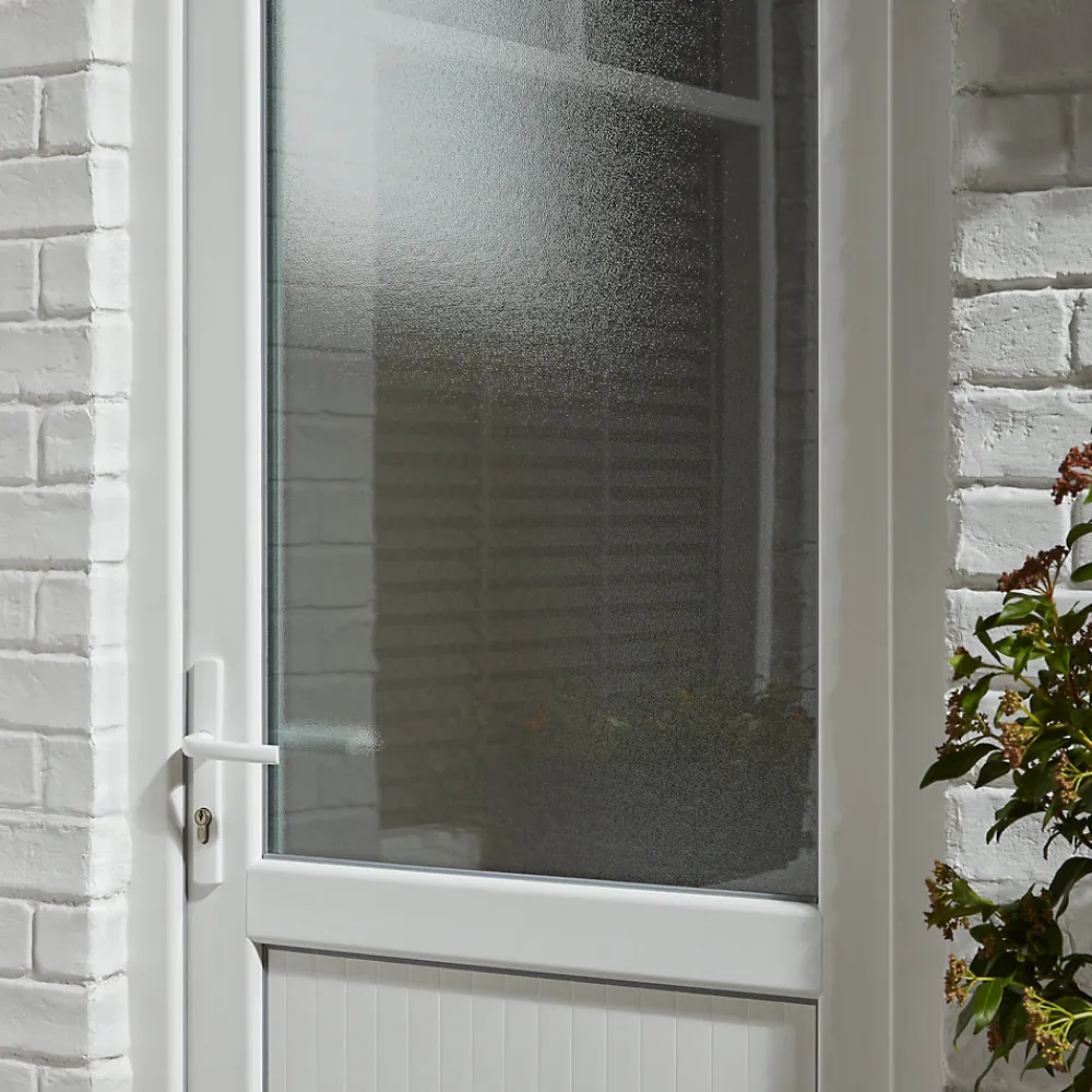 Porte De Service<Porte de service 1/2 vitrée PVC 90 x h.205 cm poussant droit