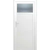 Porte de service 1/4 vitrée PVC 90 x h.200 cm poussant droit- Porte De Service