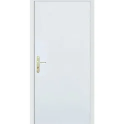 Hormann Porte De Service<Porte de service acier galvanisé et pvc Securiserv blanc 90 x h.204,8 cm poussant gauche