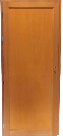 Gd Menuiseries Porte De Service Bois Pleine Armagos, H,200xl,80 Côte Tableau, P.droit, Poignée, Barillet- Porte De Service
