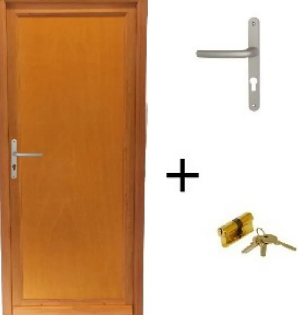 Gd Menuiseries Porte De Service<Porte De Service Bois Pleine Armagos, H.200 X L.90 Côte Tableau, P.droit, Poignée, Barillet