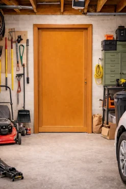 Gd Menuiseries Porte De Service<Porte De Service Bois Pleine Armagos, H.200 X L.90 Côte Tableau P. Gauche